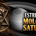 Saturno, rosto e estrela de pedra